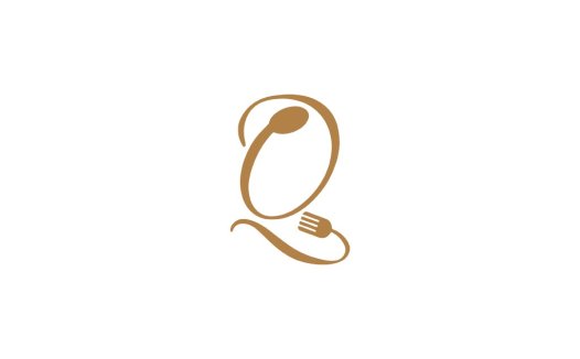 勺子叉子字母Q创意logo设计