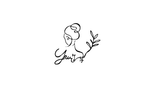 简约线条艺术女性logo设计