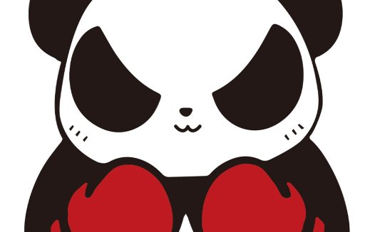 可爱熊猫拳击手logo设计
