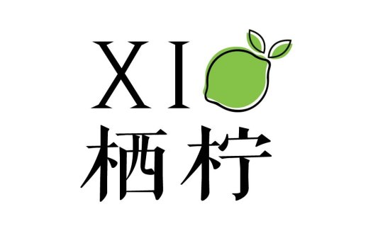 清新简约风格的绿色柠檬logo设计