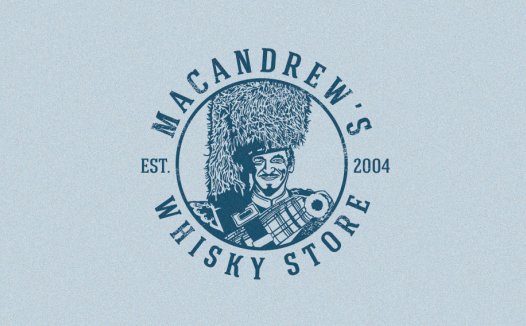 复古风格威士忌店logo设计