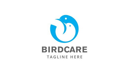 鸟形抽象logo设计