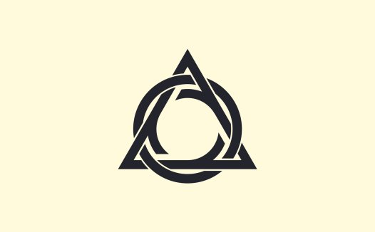 简约三角形logo设计