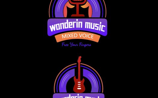 音乐与声音的探索:Wanderin Music Logo设计