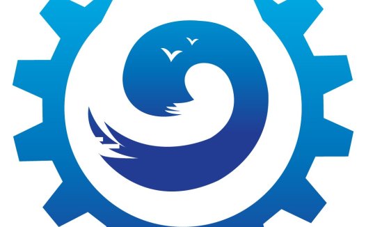 齿轮与海鸥logo设计
