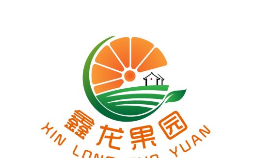 果园logo设计:绿色自然与房屋结合的创意