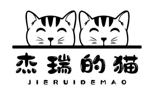 猫头图案的简洁logo设计
