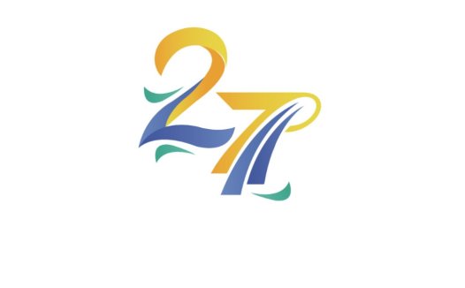 数字27的现代风logo设计