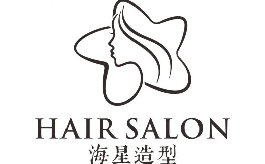 简约优雅女性头像logo设计