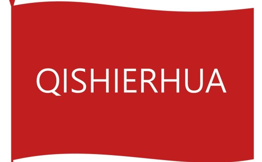 QISHIERHUA - 简约红色旗帜logo设计