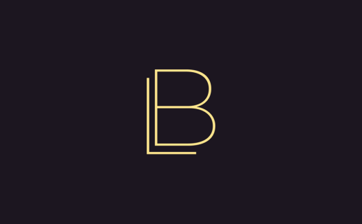 简约线条字母B标志设计