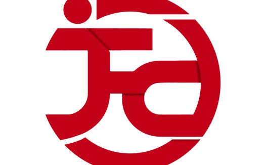 简洁红色圆圈logo设计