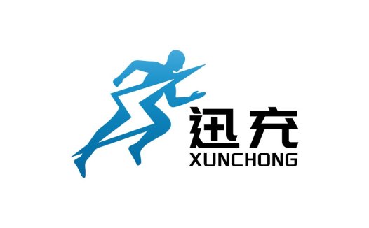 跑酷风格的logo设计