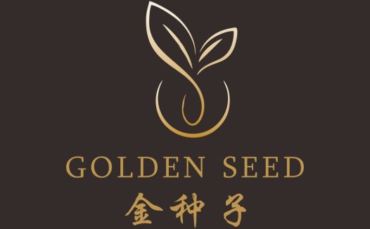 简约植物种子logo设计