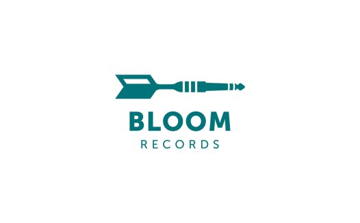 简洁现代的BLOOM Records Logo设计