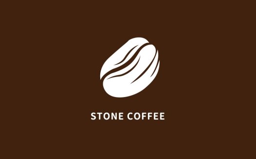简约咖啡豆logo设计