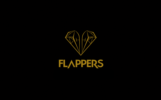 现代简约钻石心形logo设计