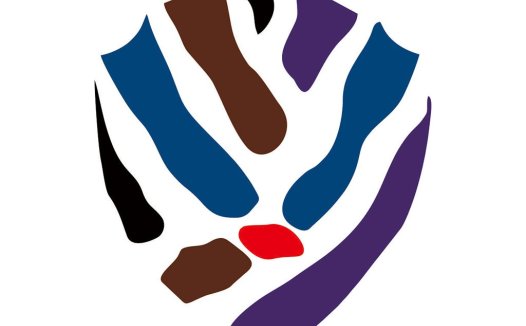色彩斑斓的抽象图案logo设计