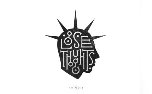 创意文字与人像结合的logo设计