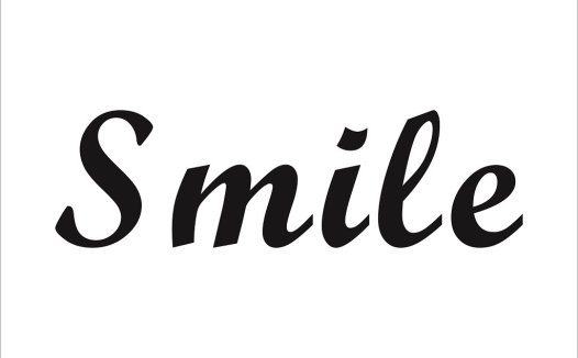 简约优雅的Smile字体logo设计