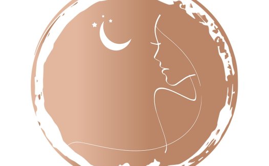 浪漫月夜情侣logo设计