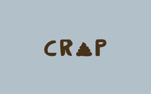 极简主义风格的CRAP logo设计
