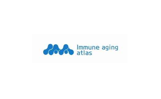 蓝色分子结构免疫老化图谱logo设计