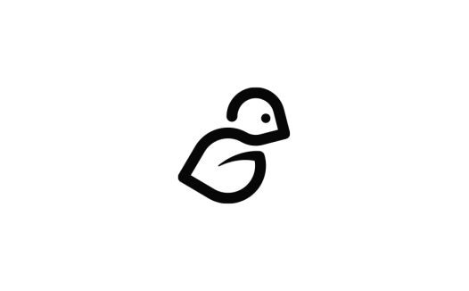 简洁动物logo设计