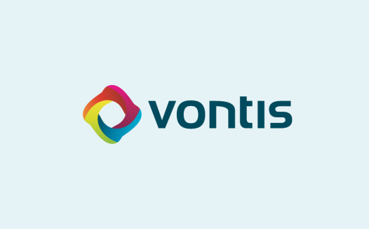 Vontis Logo设计:色彩与简洁的完美结合