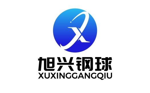 蓝色渐变圆圈与X形结合的现代logo设计