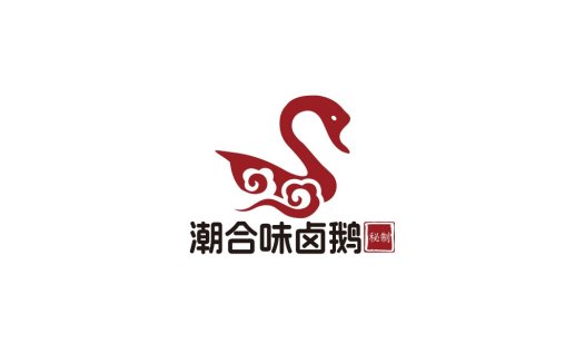 红色天鹅logo设计:简洁现代风格