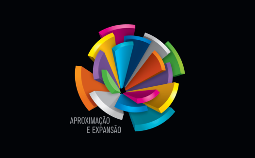 色彩斑斓的圆形logo设计