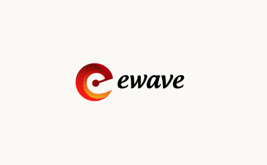 现代简洁的ewave logo设计
