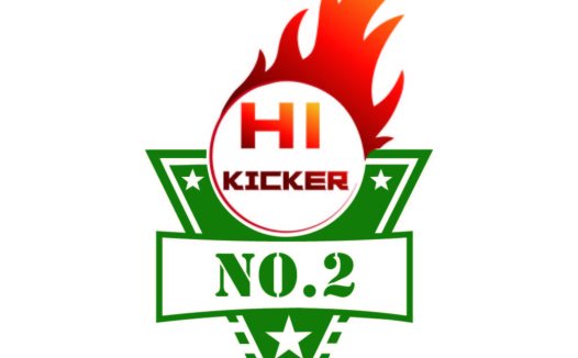 火焰元素的Hi Kicker No.2 logo设计