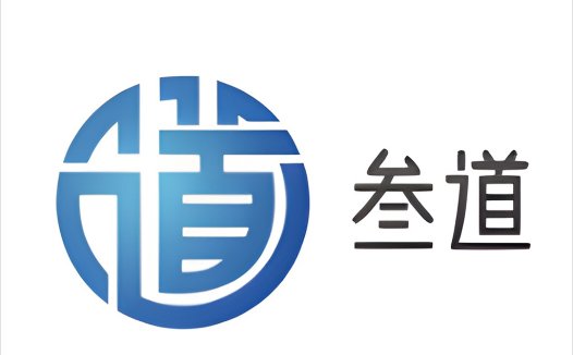蓝色渐变圆圈与汉字结合的logo设计