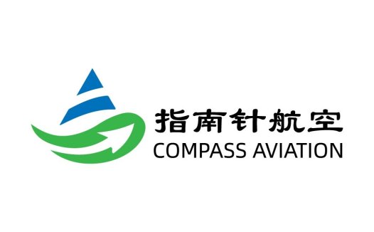 指南针航空logo设计