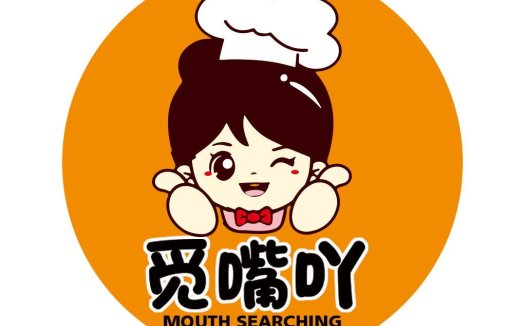 卡通厨师形象logo设计