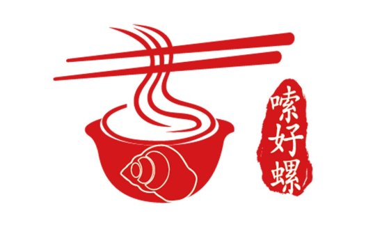 中式美食logo设计:面条与筷子的完美结合