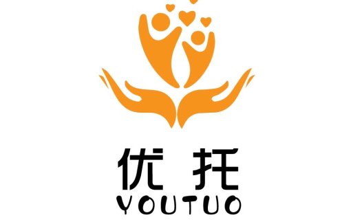 爱心托举手形logo设计