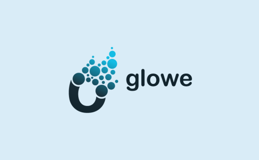 简洁现代的'glowe'品牌logo设计