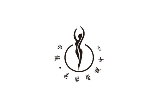 简约舞蹈人物logo设计