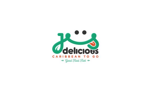 创意微笑脸标志设计:Caribbean Food Delivery