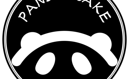 熊猫蛋糕logo设计：简约黑白熊猫头像