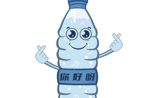 卡通水瓶logo设计:清新可爱,适合饮料行业