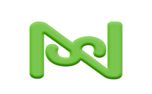 绿色抽象线条logo设计