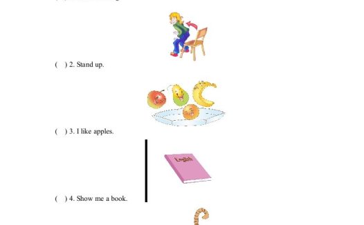 一年级英语上册期末测试卷(人教一起点)