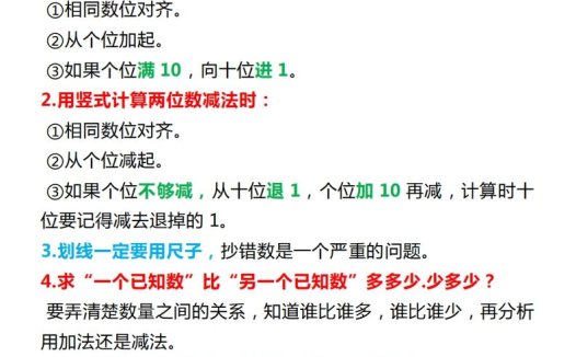 【苏教版】二上数学重点知识点汇总预习