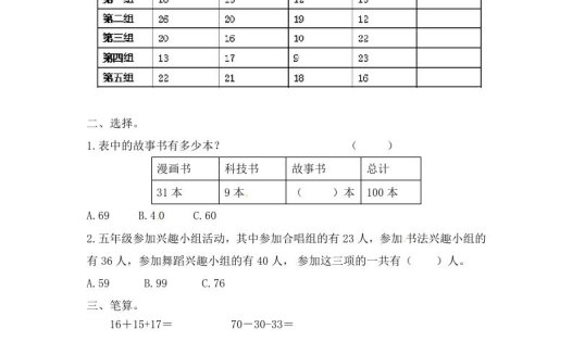二年级数学上册1.1连加连减-(苏教版)