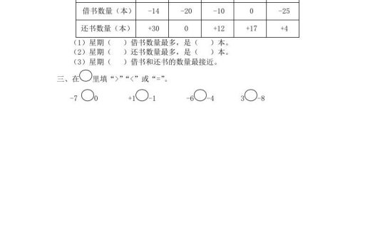 五年级数学上册第2课时认识负数（2）（苏教版）