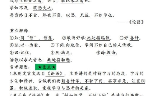 【期末划重点】五上语文